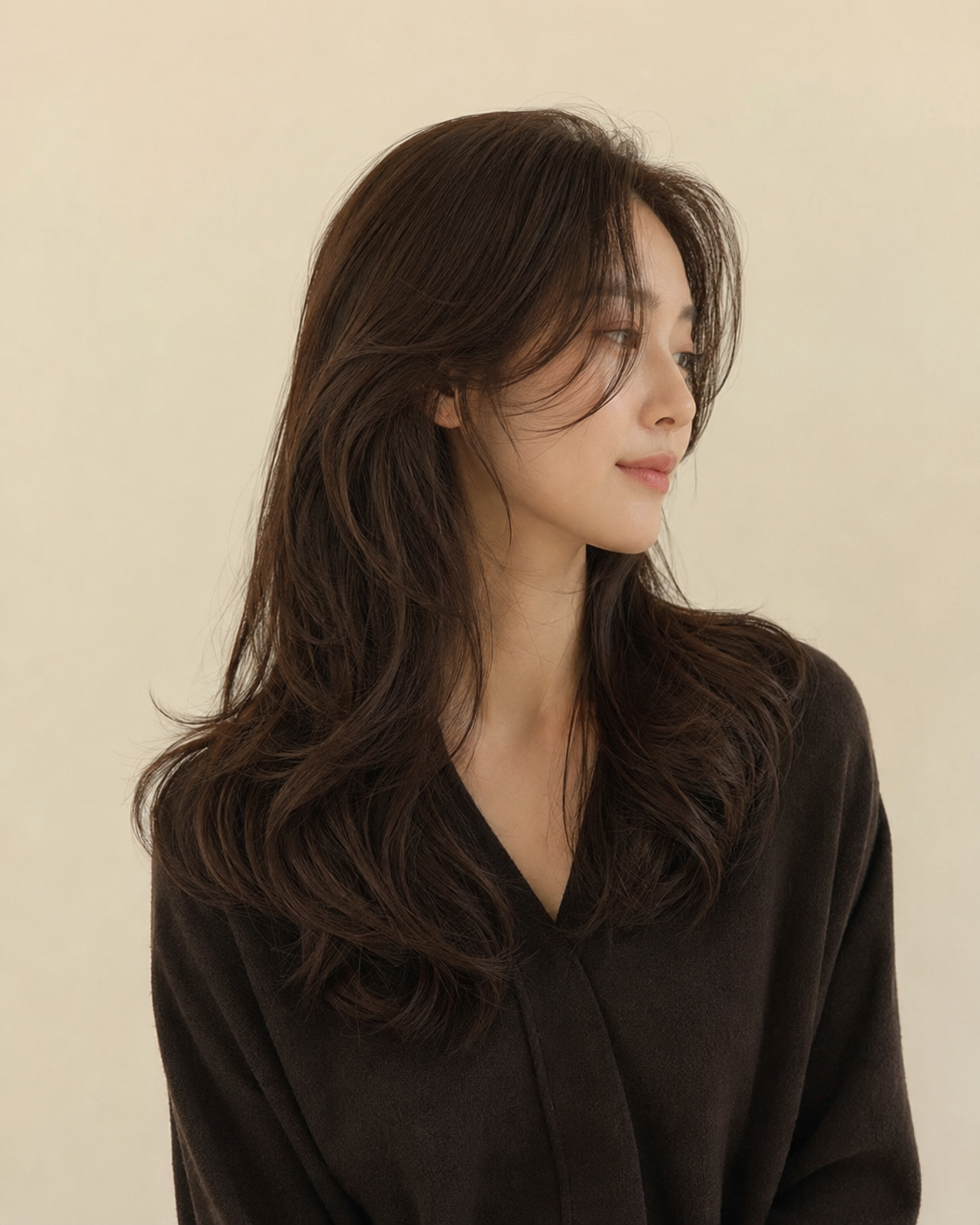 결과 볼륨이 자연스러운 레이어드 펌 스타일